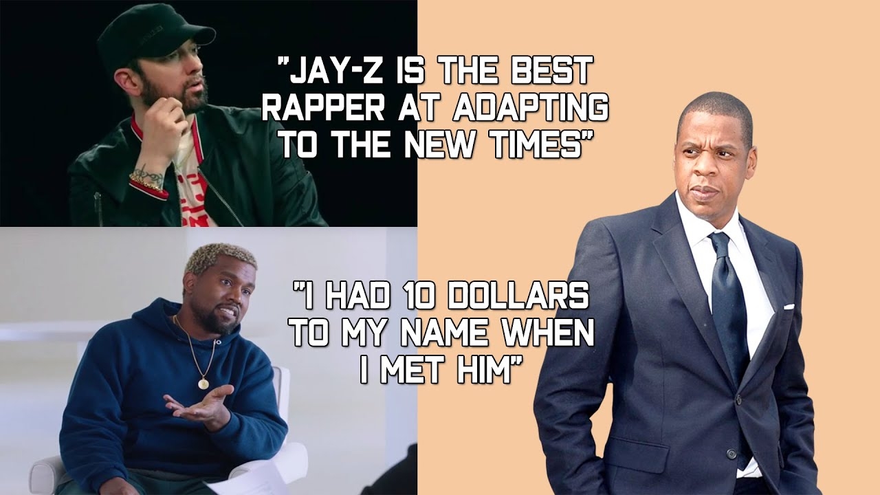 Rappers Talking About Jay Z (eminem, Drake, Kanye West, Nipsey Hussle, J Cole & More)