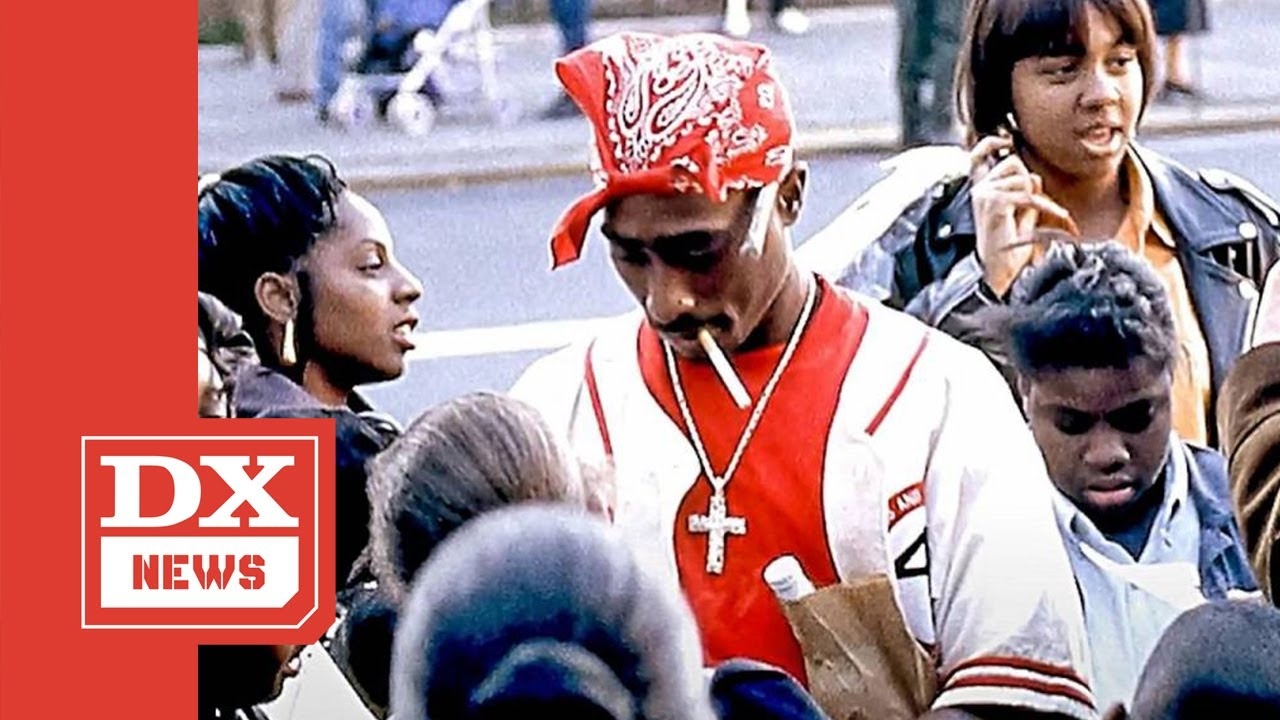 rare photo of tupac shakur wearing a “bad boy records” shirt in support of biggie smalls uncovered