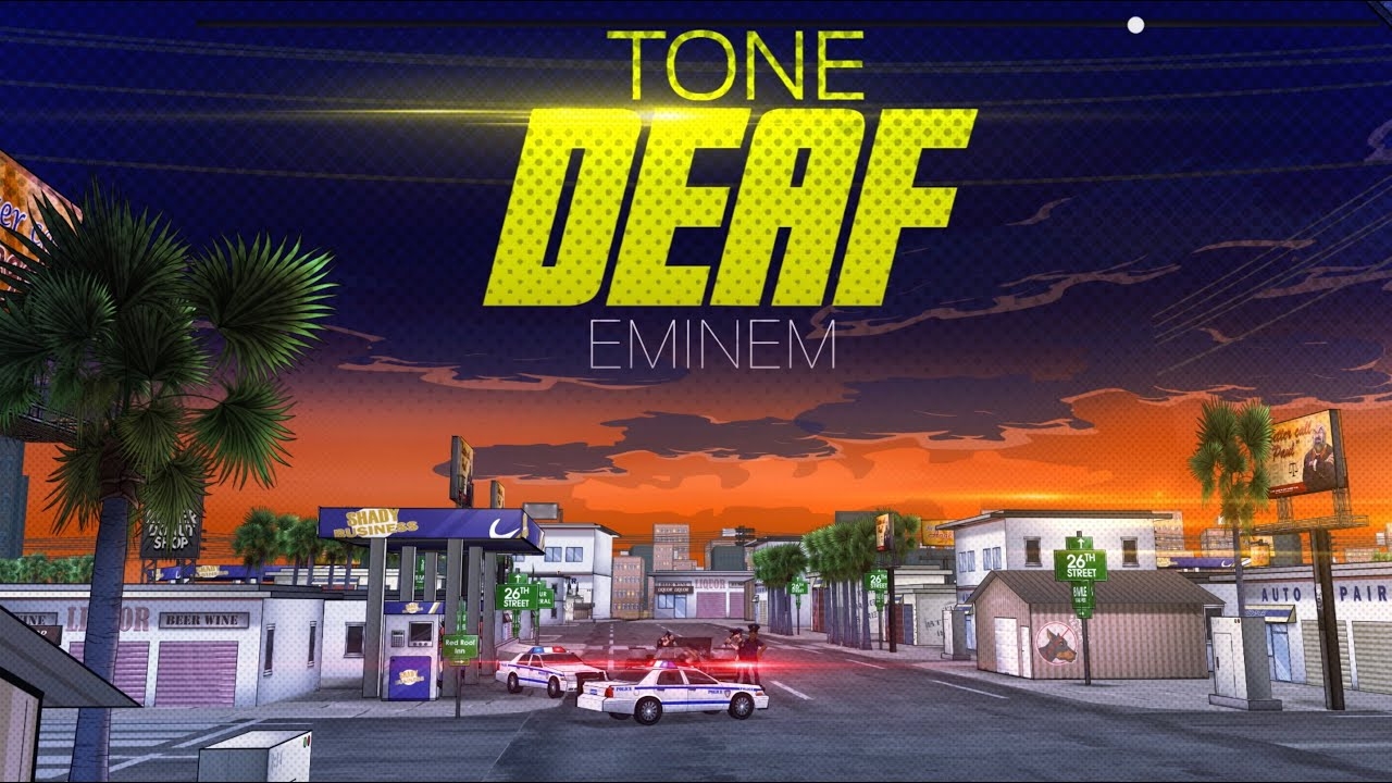 eminem tone deaf (lyric video)