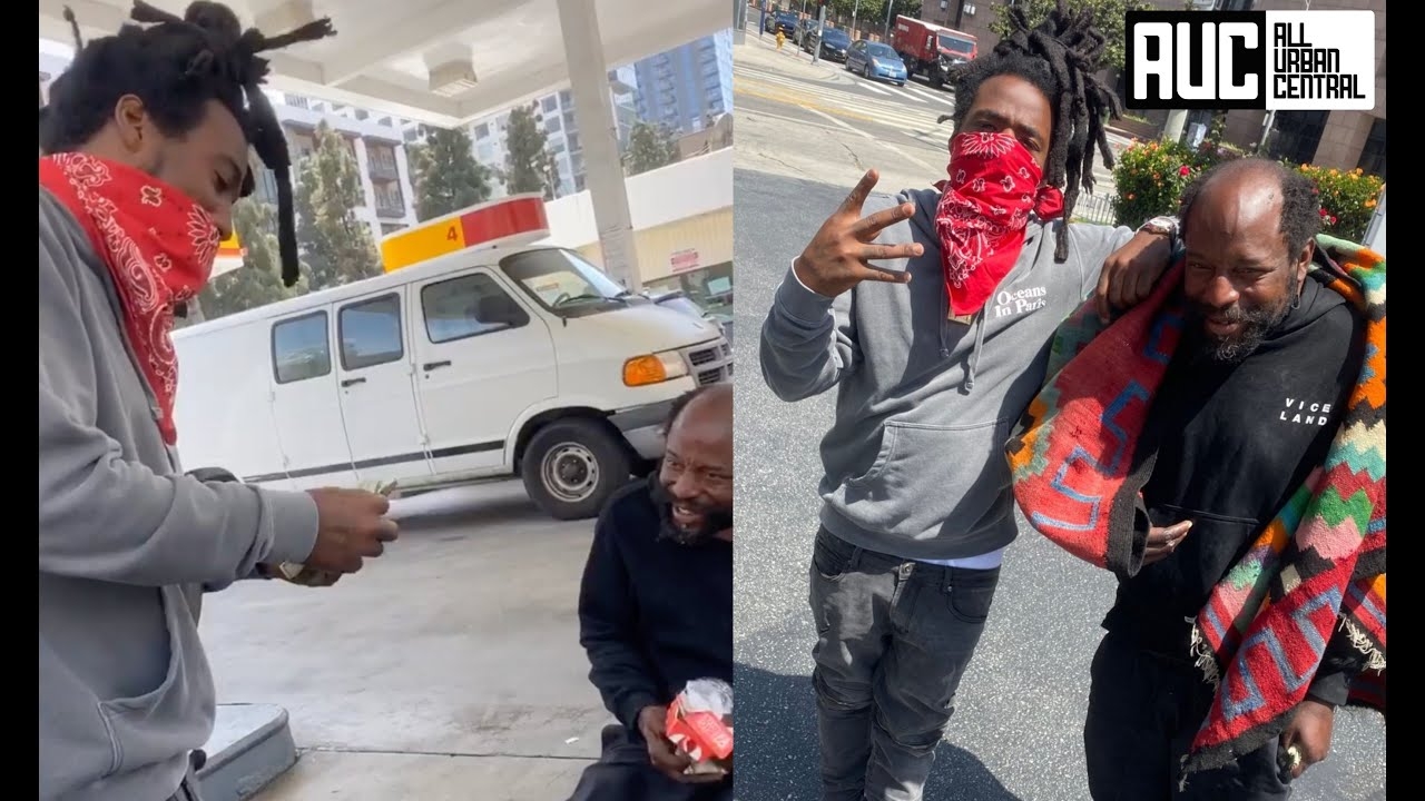 mozzy blesses homeless man with $400 on his birthday
