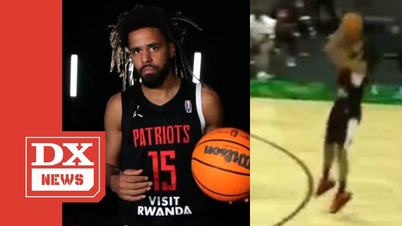 J.Cole Shoots Air Balls & Blocks Shots In 2nd Pro Basketball Game