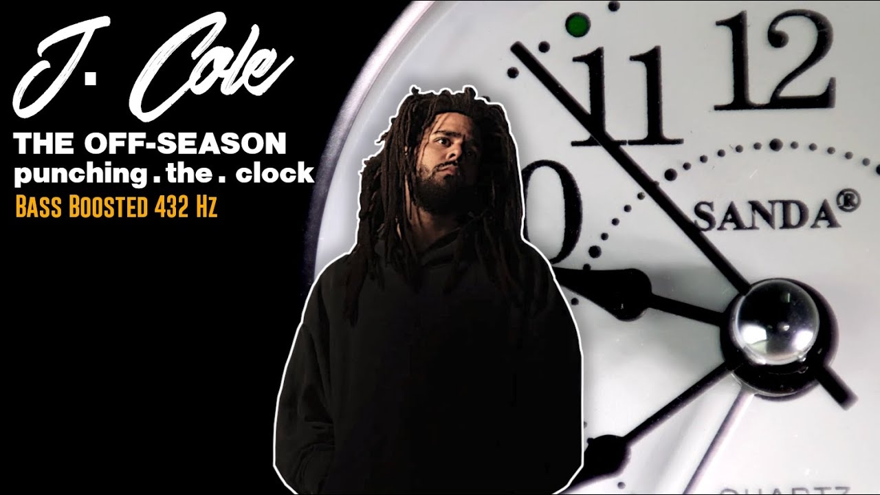 J. Cole- p u n c h i n ‘ . t h e . c l o c k *BASS BOOSTED* (432Hz)(Lyric Video)[8D Audio]