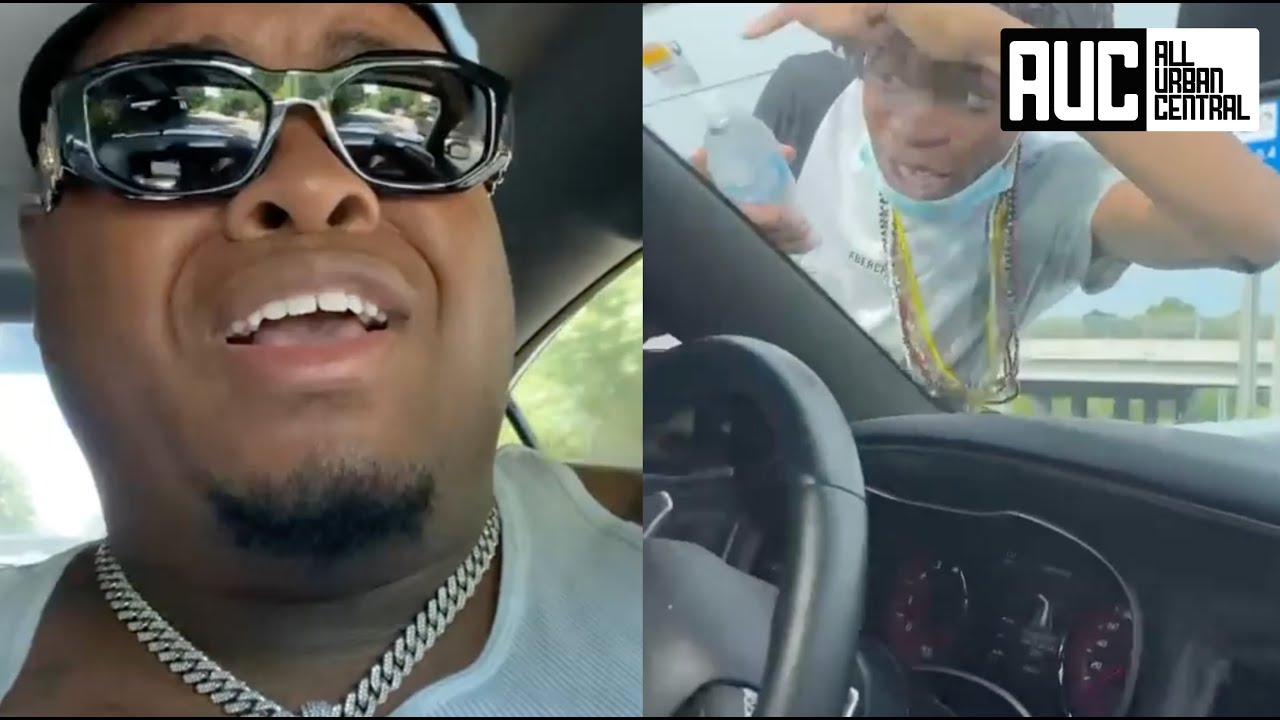 Duke Deuce Gets Mobbed By The ATL Waterboys Refuses To Roll Down Window