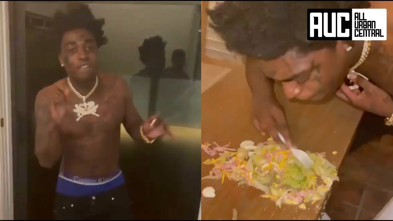 Kodak Black Still Thinks He's In Jail Refuses To Eat Salad On A Plate Eats Straight Off The Table