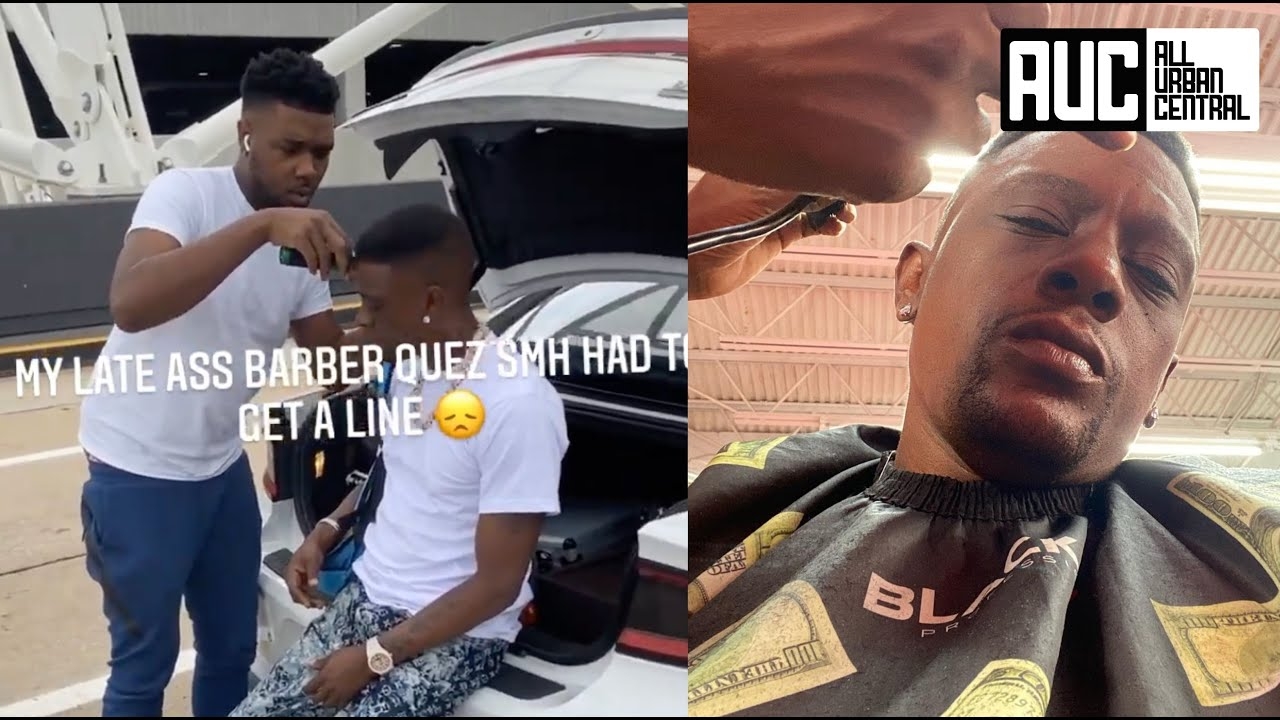 Boosie Gets A Haircut On The Side Of The Freeway After His Barber Was Late AF