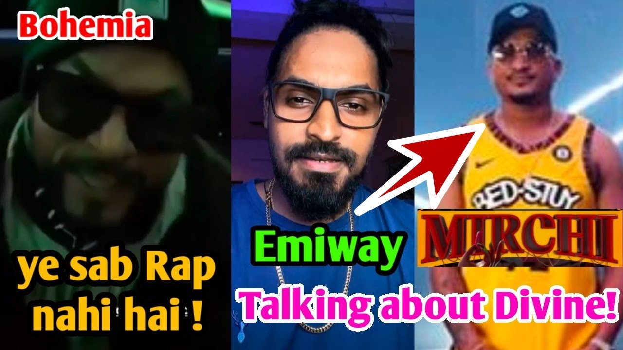 Emiway Live Talking About Divine's Song Mirchi | Bohemia Trolling Rappers for Lyrics | RobC Diss