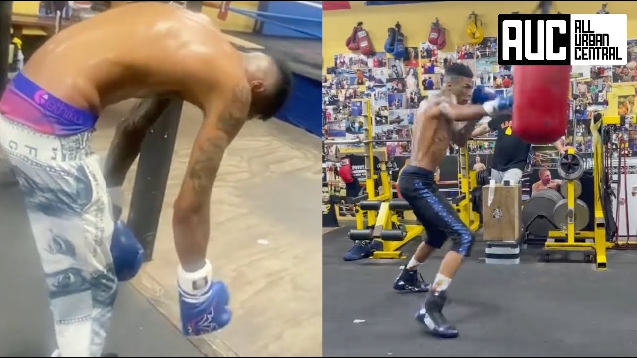 Blueface Almost Throws Up While Training For Celebrity Boxing Match