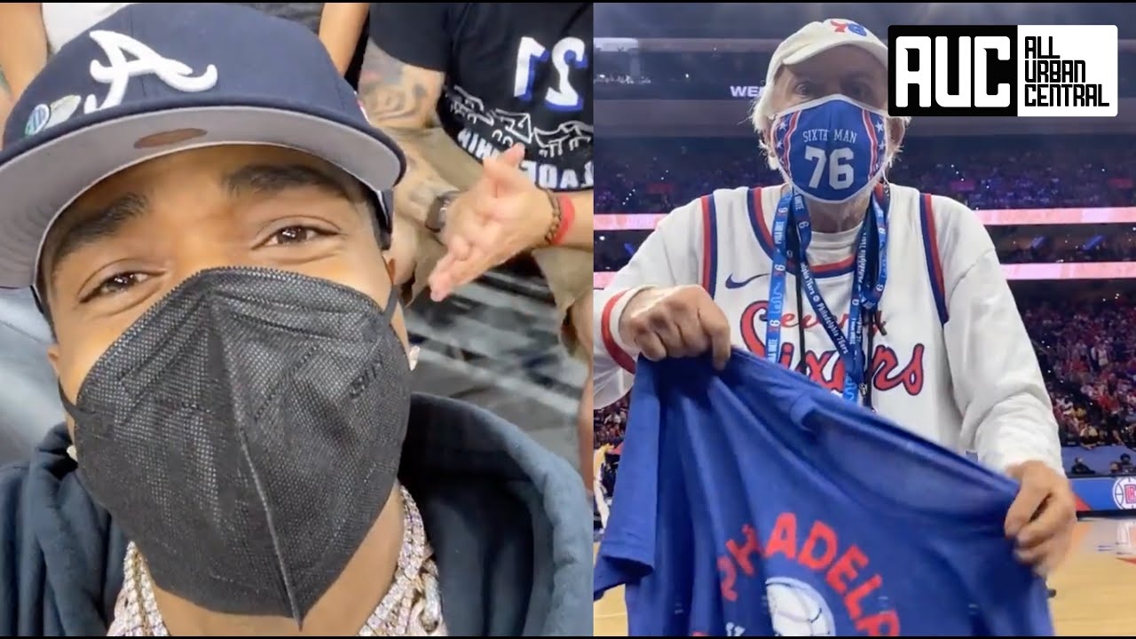 Quavo Gets Confronted By Sixer Fan At Hawks Game