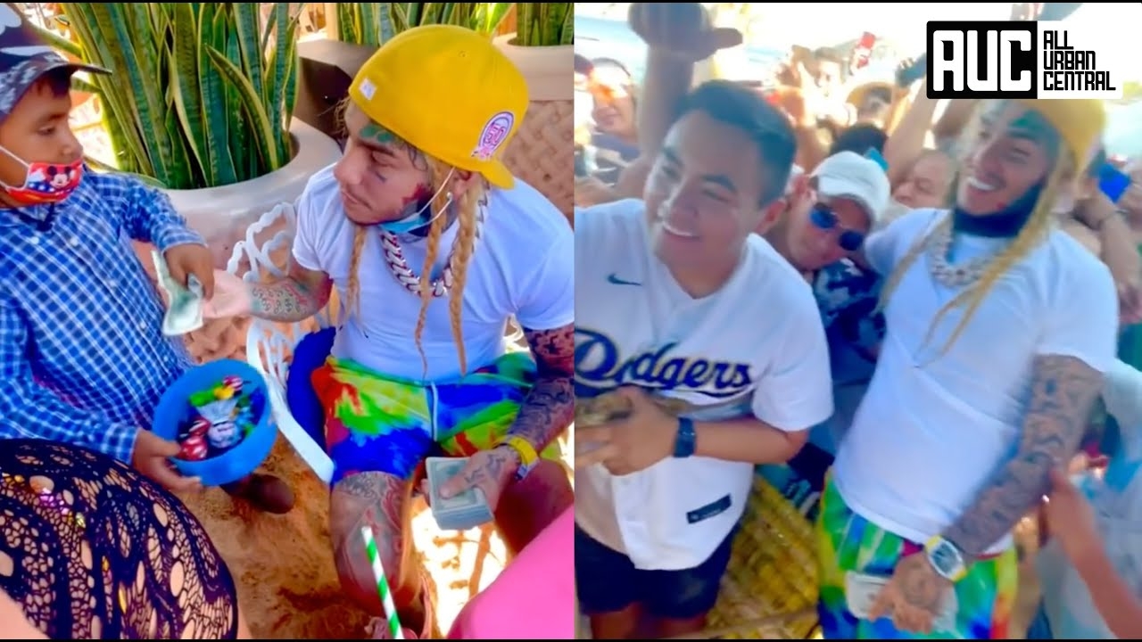 6ix9ine Goes To Mexico Gives Poor Kids $100 Bills