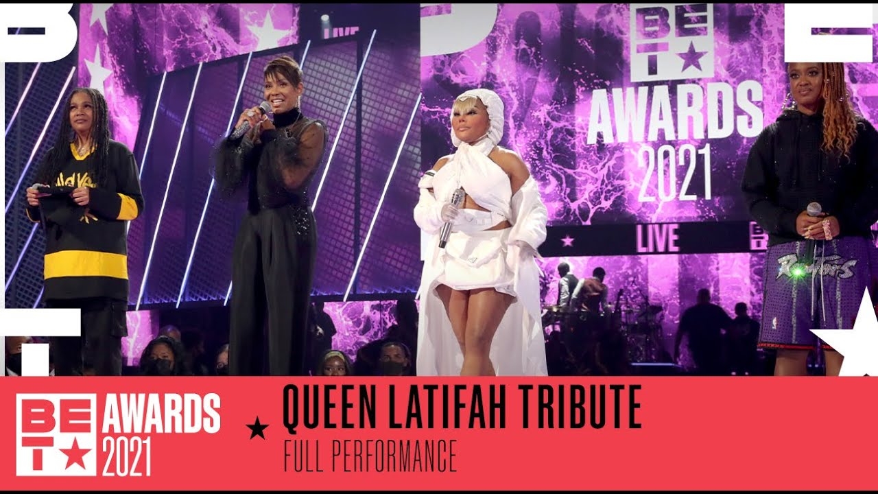 Lil’ Kim, Monie Love, Rapsody, & MC Lyte Perform A Medley Of Queen Latifah Hits | BET Awards 2021
