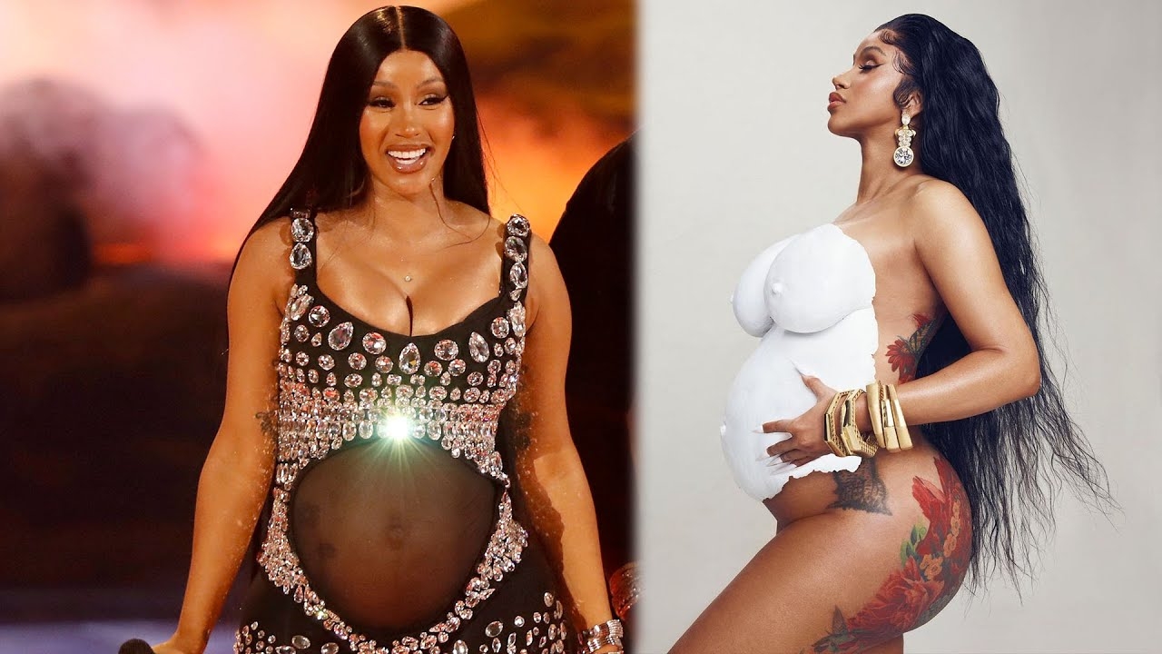 Cardi B SHOCKS the Audience With Pregnancy Reveal at 2021 BET Awards