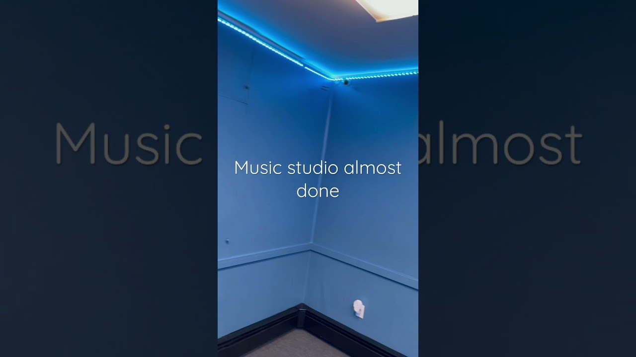 Music studio almost done