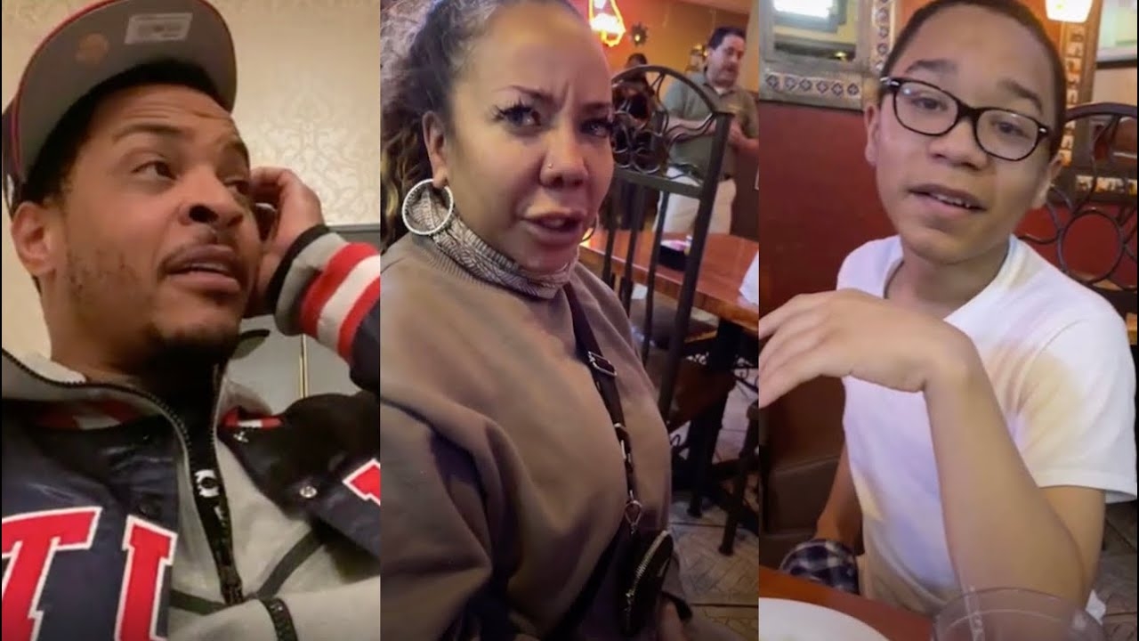 T.I. Talks Kevin Samuels With Family At Chili’s Restuarant