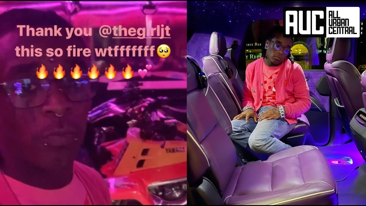 JT Buys Lil Uzi Vert Cadillac Transformer SUV And 4 Wheeler For His Brithday