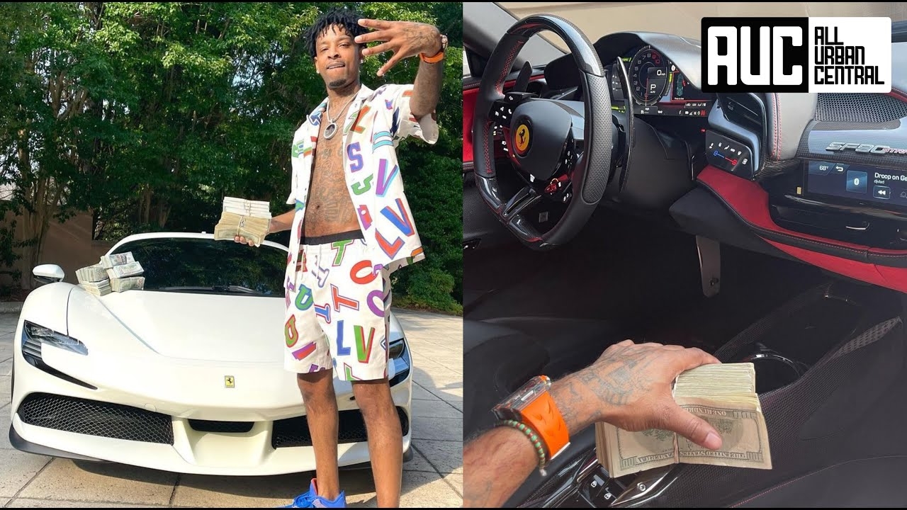 21 Savage Buys $1M Ferrari Then Gives Out Backpacks To Kids In Zone 6