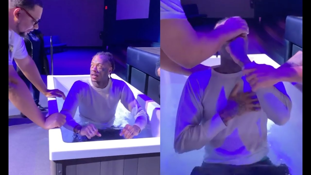 Boonk Gang Gets Baptized For The First Time Gives His Life To Christ
