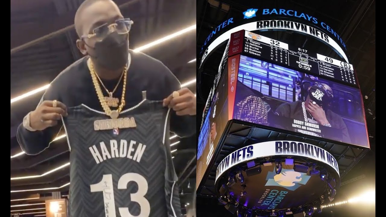 Bobby Shmurda Gets Emotional After James Harden Gives Him His Jersey After Nets Game