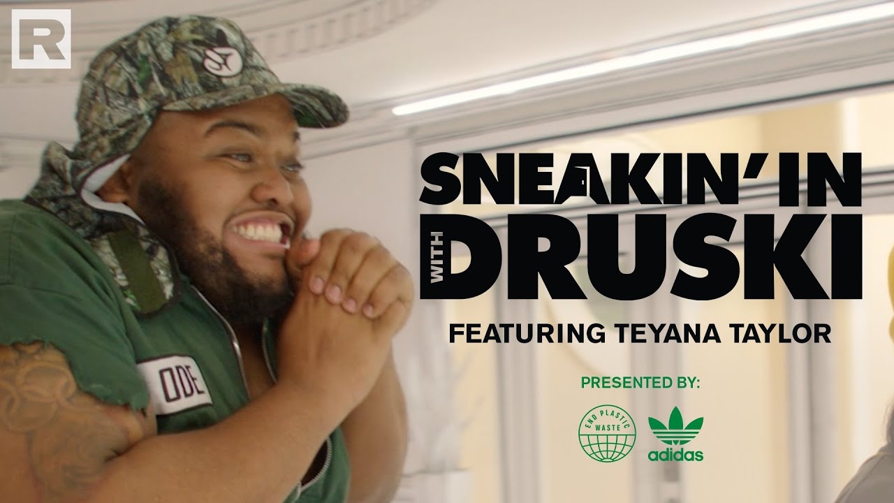 Druski pulls up to Teyana Taylor's home to school her on sustainability | Sneakin' In With Druski