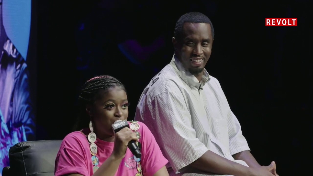 Tierra Whack shares her story with Diddy and Charlamagne Tha God at #REVOLTSummit.