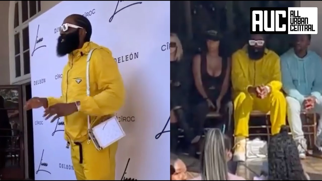 James Harden Wears A Purse To Fashion Show With Draya Michelle