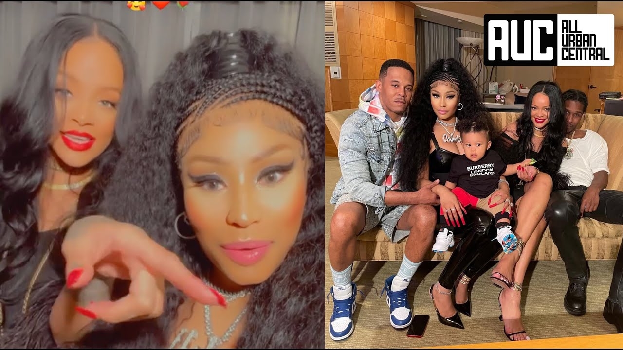 Rihanna Pulls Up On Nicki Minaj At Her Crib With ASAP Rocky