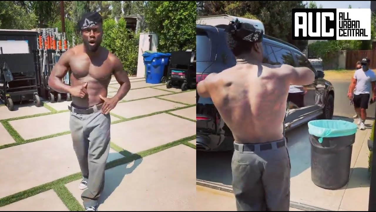 Kevin Hart Turns Crip Starts Banging On Everyone On set