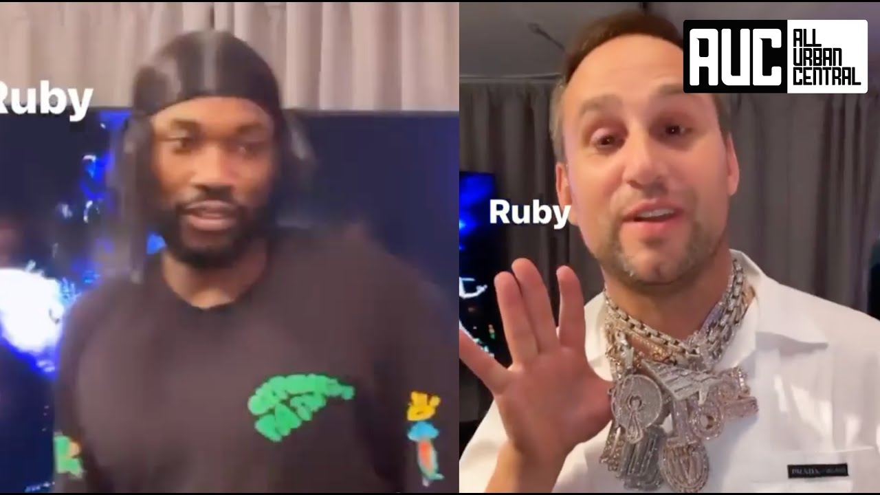 Meek Mill Lil Uzi Vert Let 76ers Billionaire Owner Wear Their Diamond Chains Backstage MIA Festival