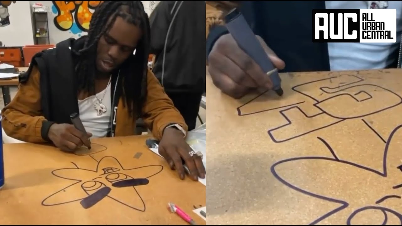 Chief Keef Can Do Anything Freehand Draws Ideas For GLO Gang Clothing Line