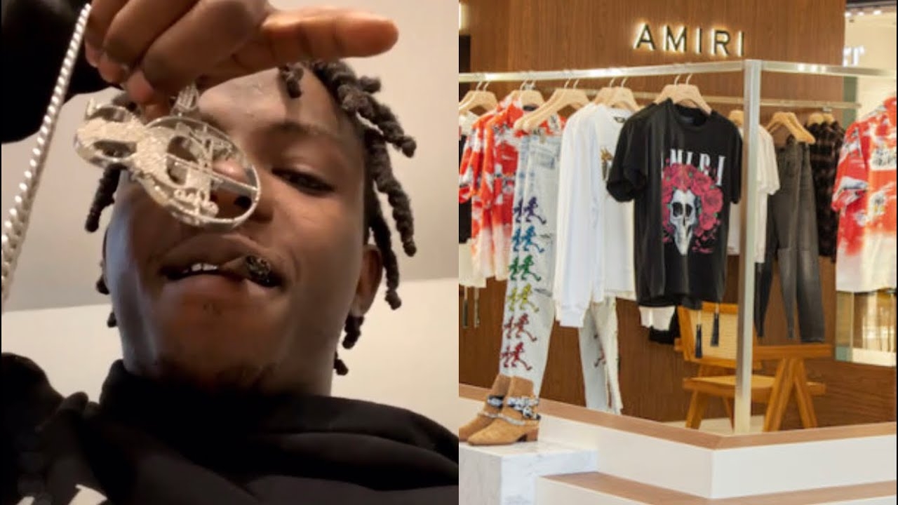 JackBoy Teases Kodak Black With Old Sniper Gang Chain Before Boasting Epic AMIRI Collection