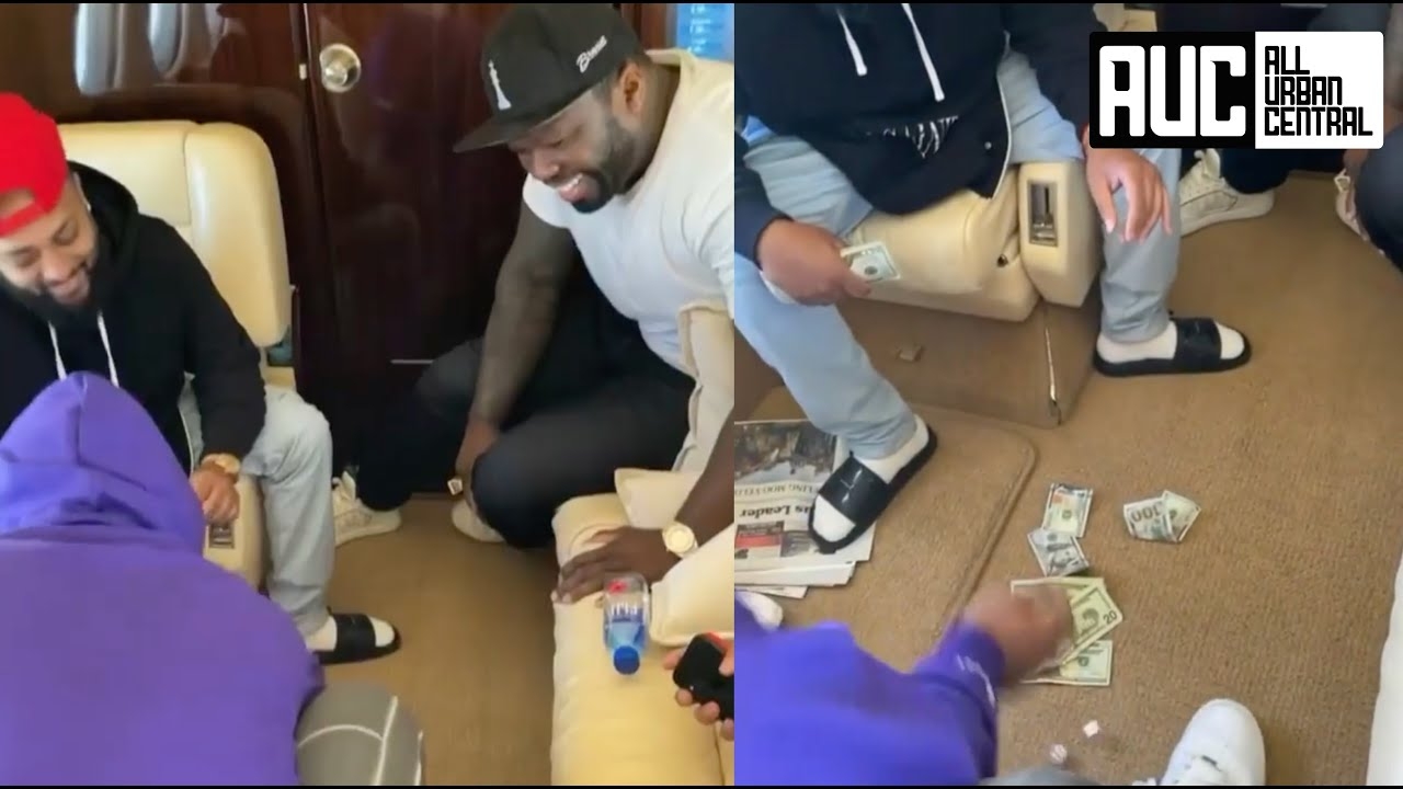 50 Cent Has A Dice Game On His Private Jet