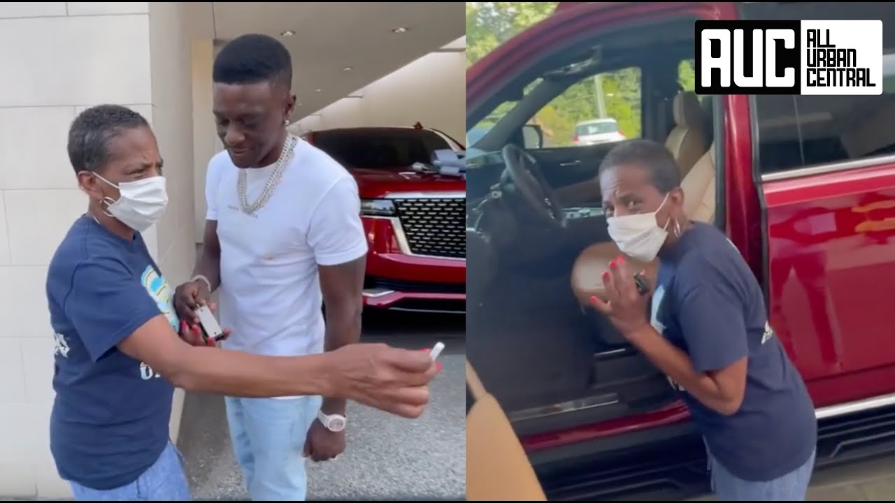 Boosie Surprises His Mom With A New Cadillac SUV With Peanut Butter Guts