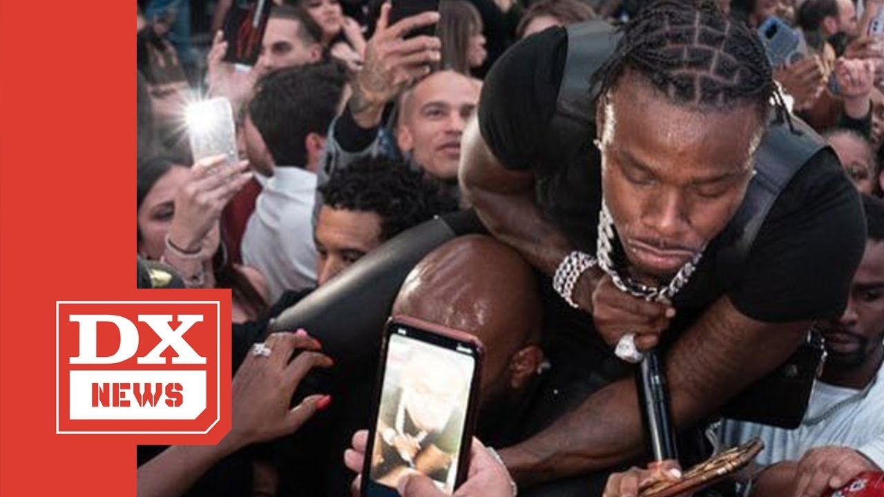 DaBaby Falls Off Stage & Almost Loses 20k Ring During Vegas Show