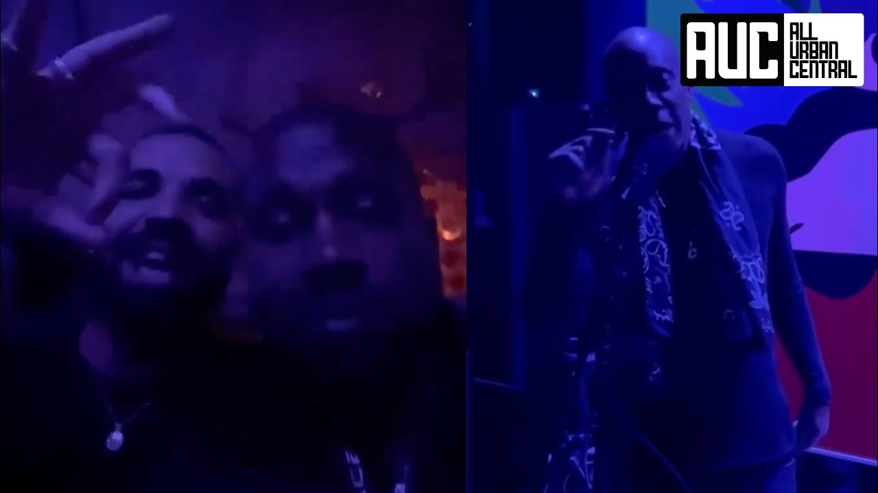 Drake Throws Up Gang Signs With Kanye West After Dave Chappelle Helps Them Reunite