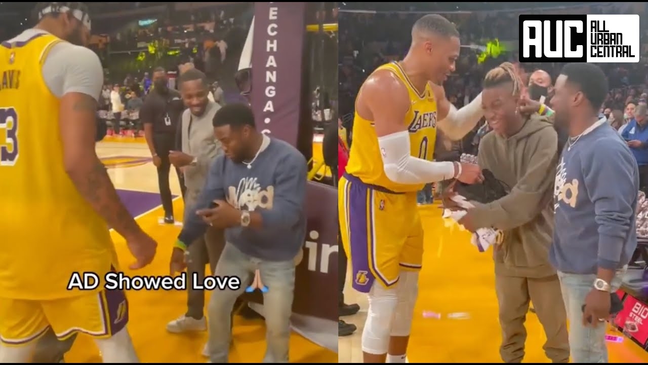 Kevin Hart Hassles Russell Westbrook And AD For Shoes After Laker Game