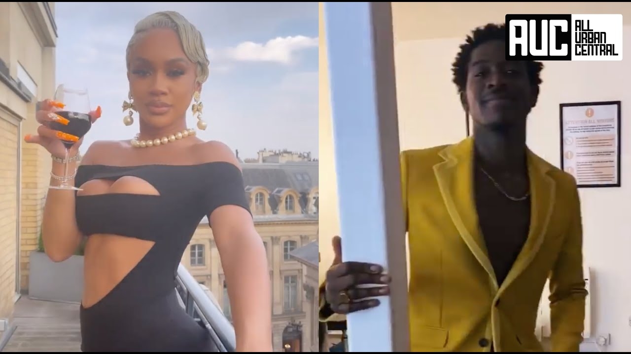 Saweetie Aint Worried About Quavo! At Damson Idris House Giving Him Music Lessons