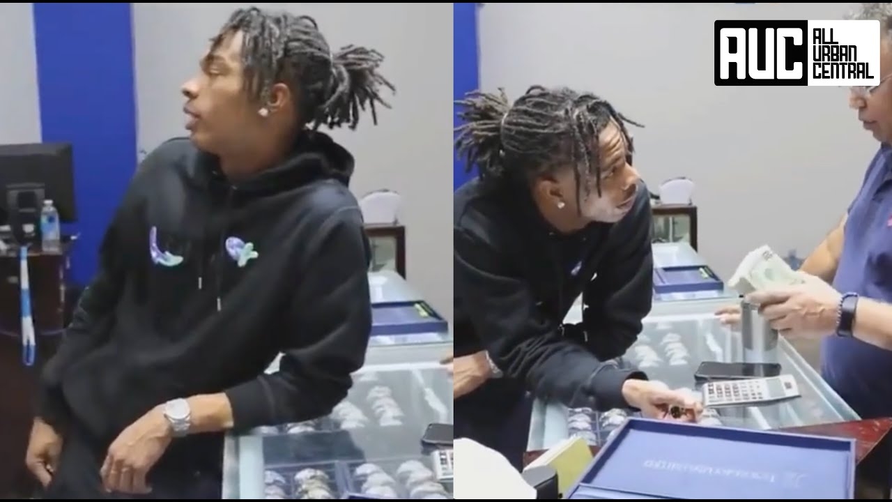 Lil Baby Leaves Jewelry Store Because He Thinks The FEDS Are Following Him
