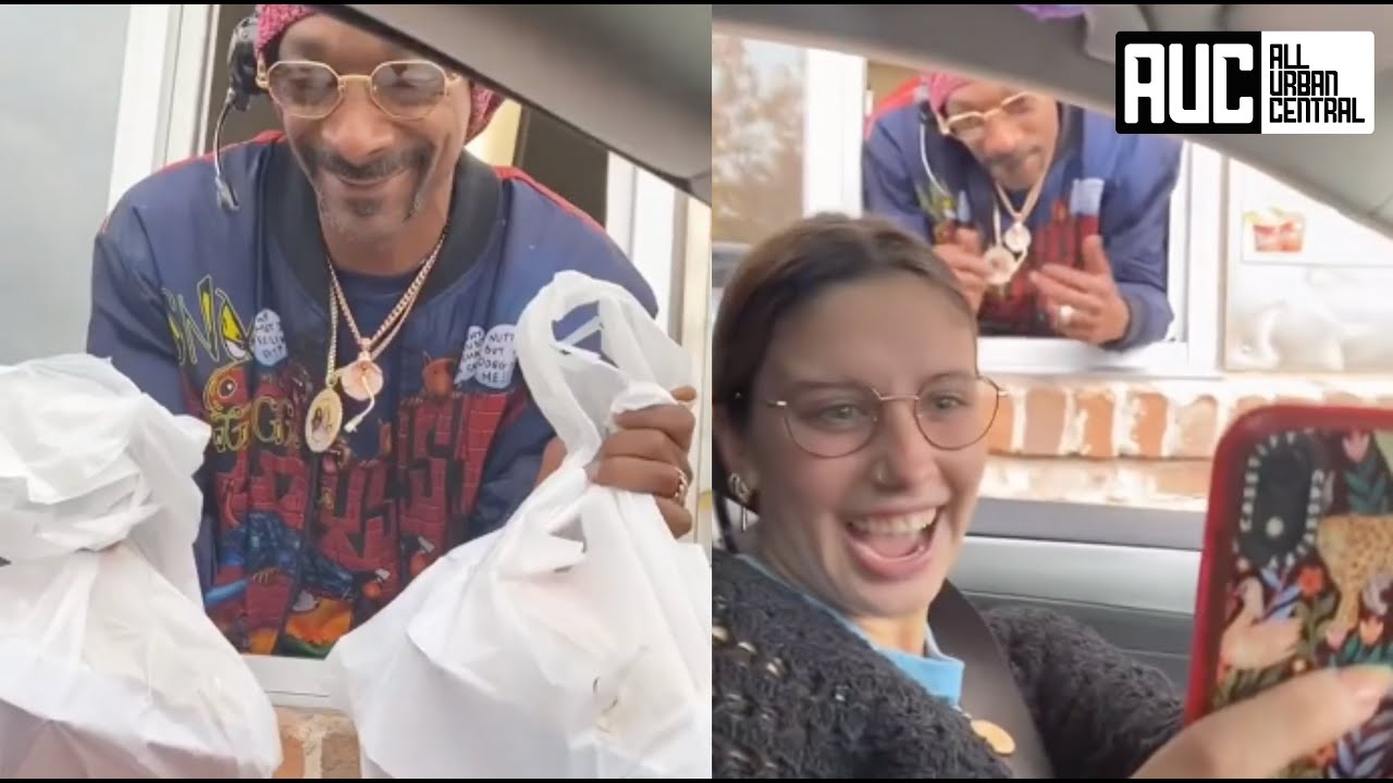 Snoop Dogg Works At Fast Food Drive Thru Leaves Fans Speechless