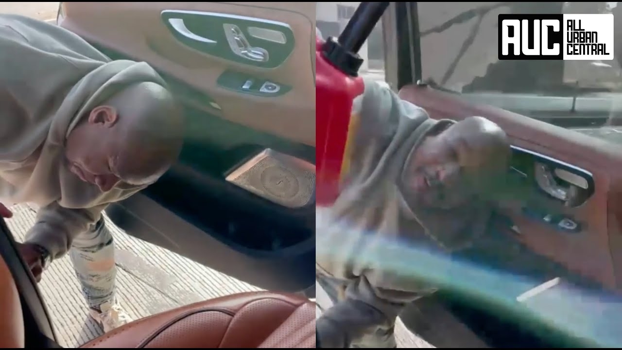 Wack 100 Helps Kanye West After He Runs Out Of Gas On Freeway In LA