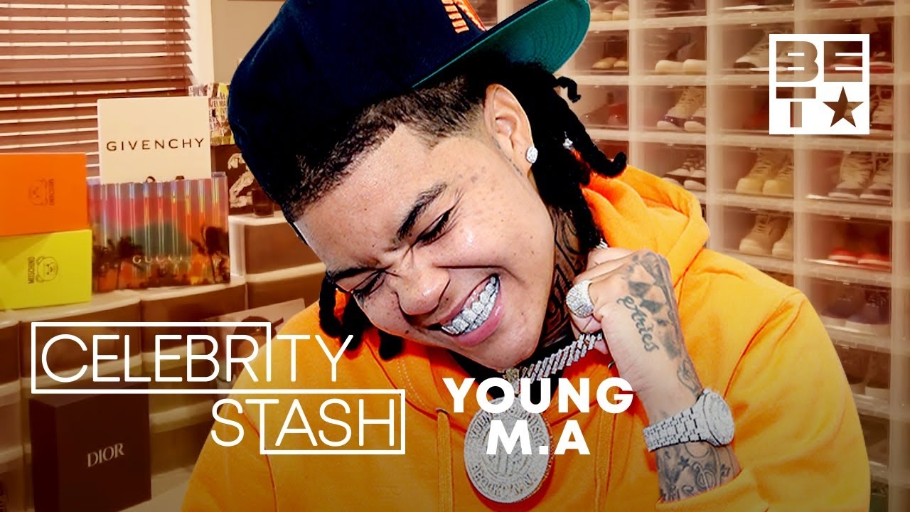 Young M.A Shows Off Her At-Home "Foot Locker" & Music Studio | Celebrity Stash