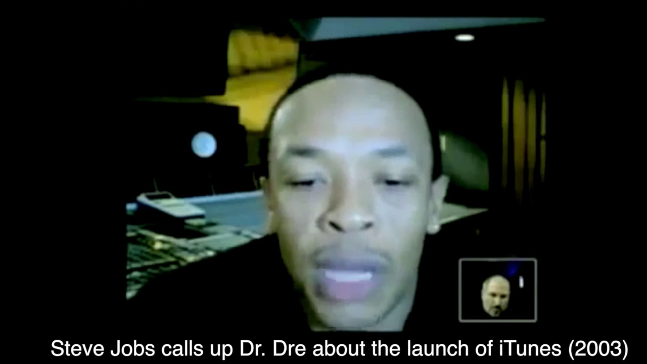 Steve Jobs calls up Dr. Dre about iTunes (2003)