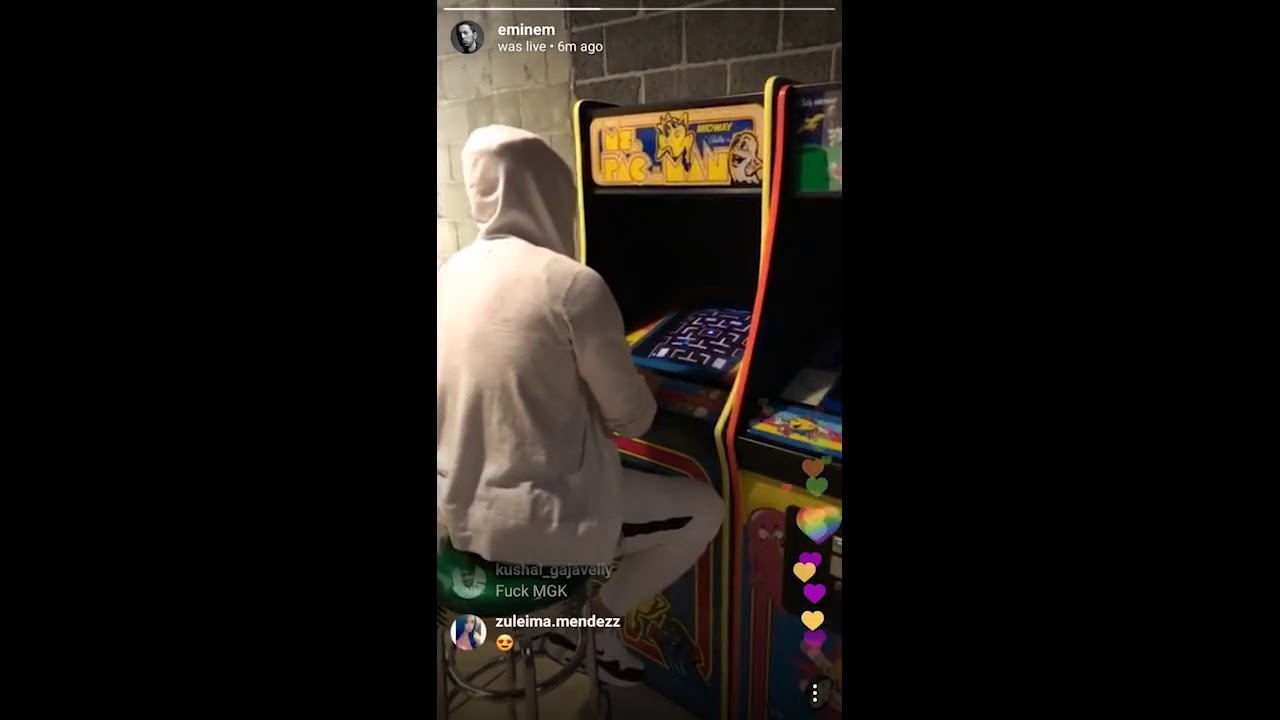 Eminem Plays Pac Man Before Releasing MGK's Response Diss Song