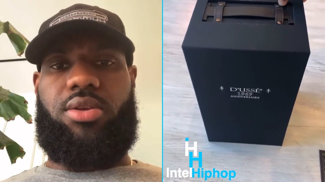 Lebron James gets a exclusive one of one “D’usse” package delivered to him from Jay-Z