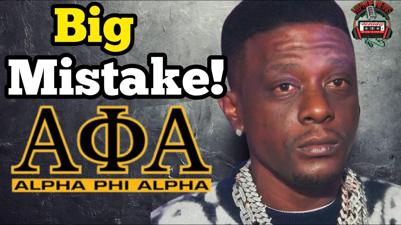 Boosie Faces Backlash After Wearing Alpha Phi Alpha Fraternity Jacket!