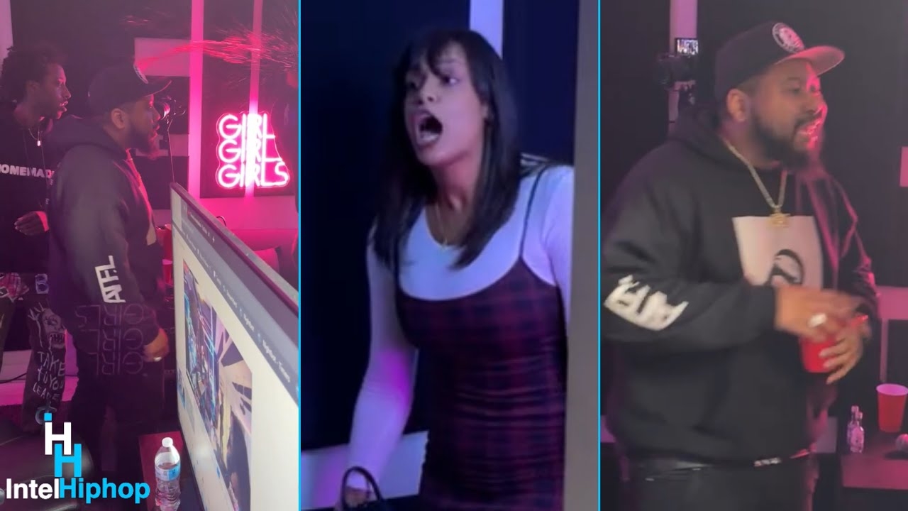 Women throws a drink in Dj Akademiks face after getting into a verbal altercation