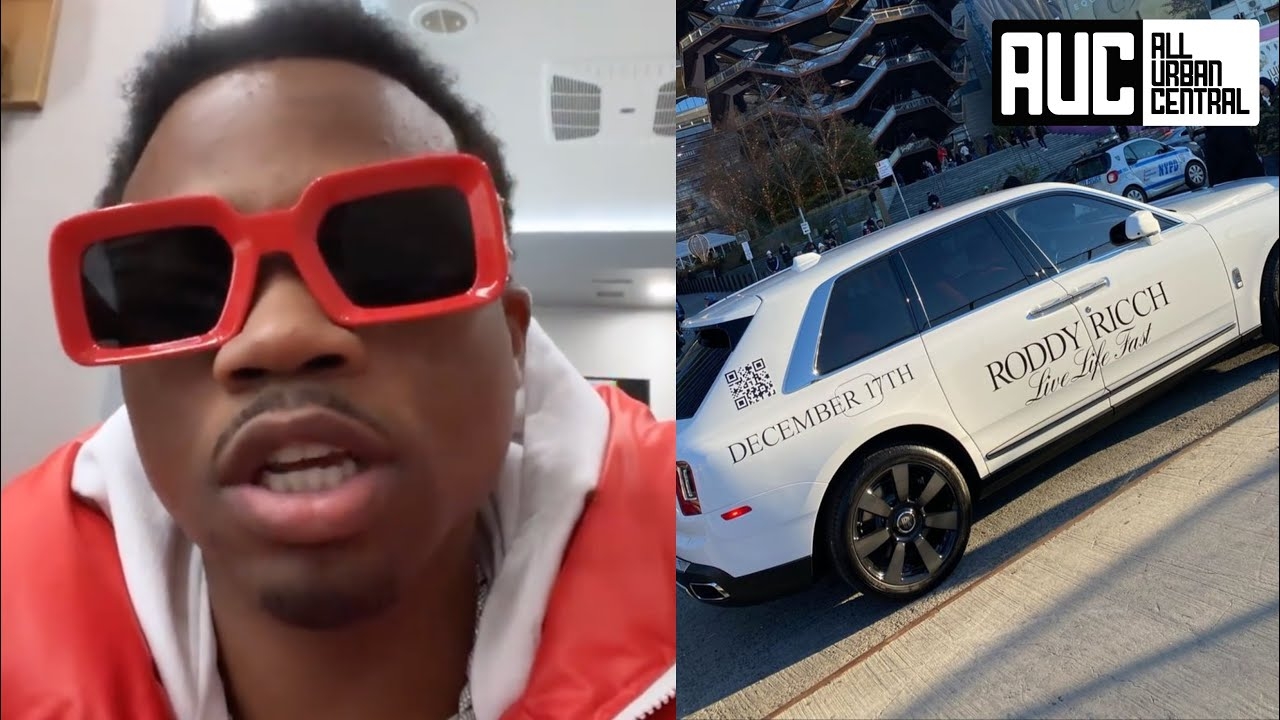 Roddy Ricch Pulling Up On Fans In Rolls Royce Lets Them Hear New Album