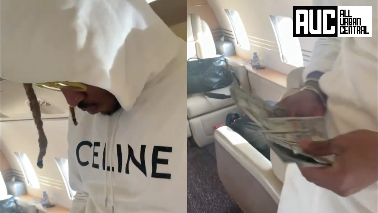 Future Counts Up Bankroll On Private Jet On His Way To Saudi Arabia