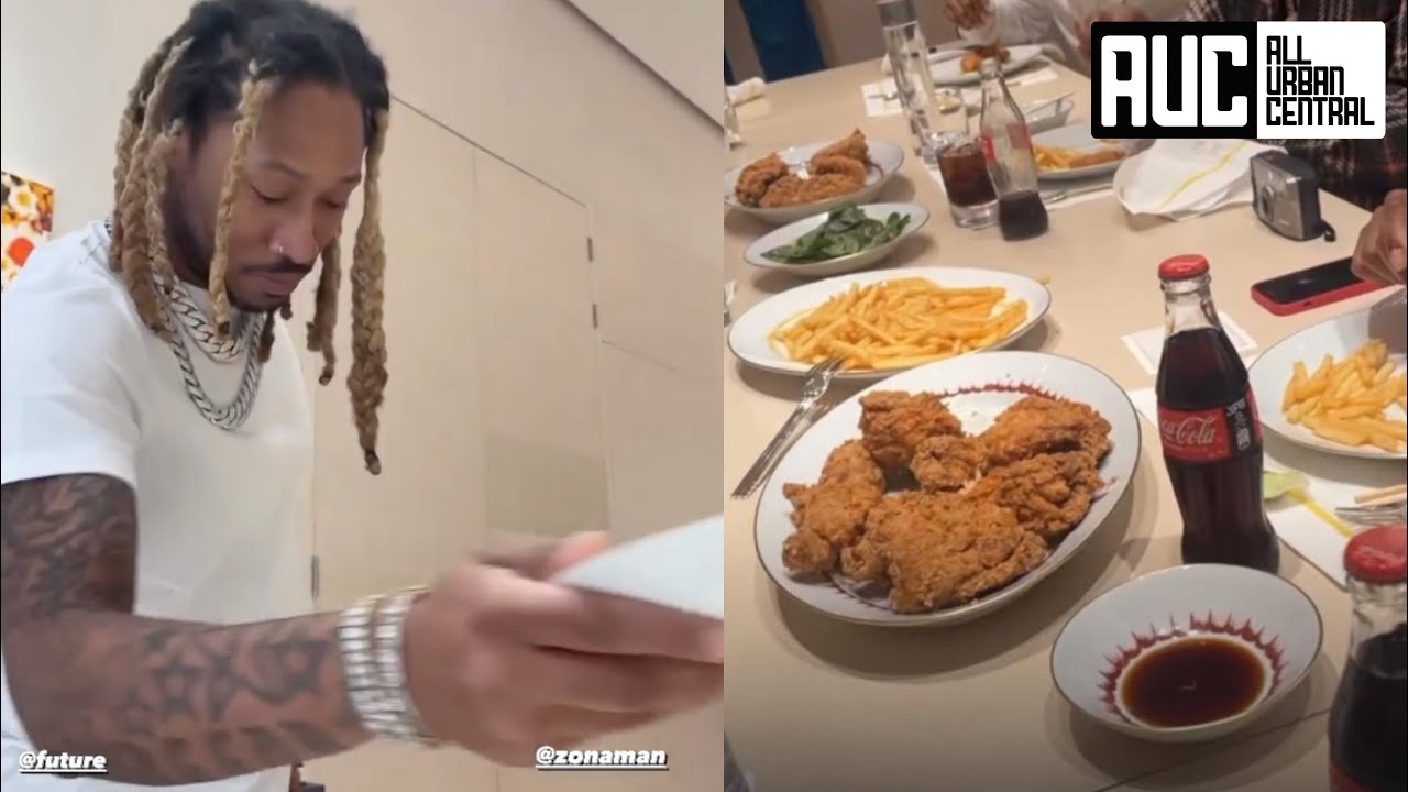 Louis Vuitton Store Gives Future A KFC Chicken Party After Spending Bankroll In Dubai
