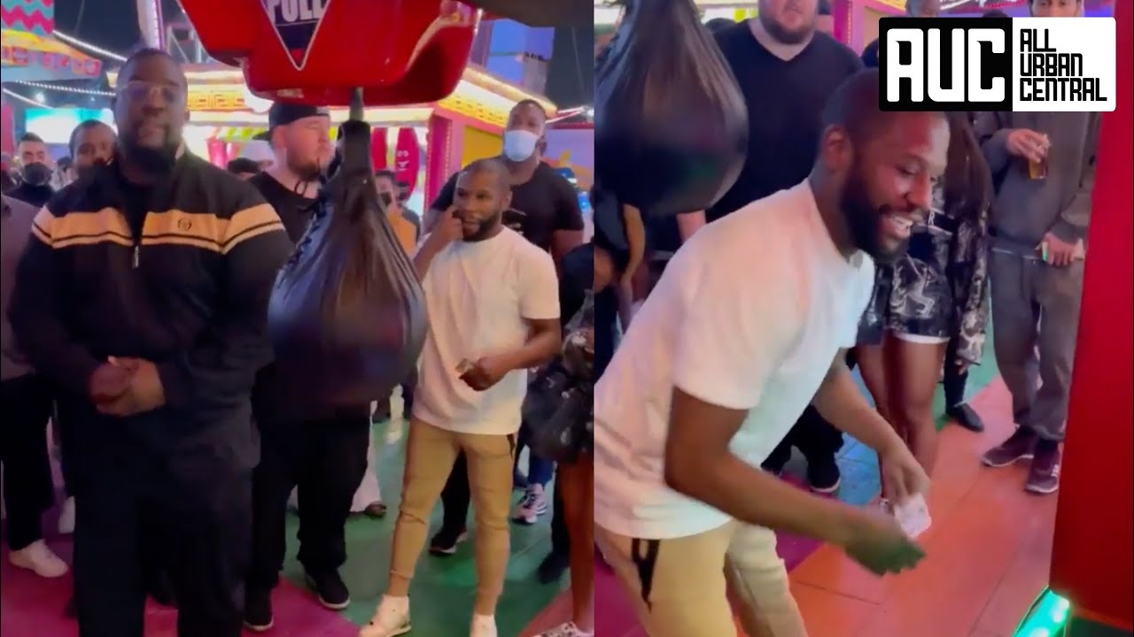 Floyd Mayweather Test His Bodyguard Strength To Make Sure He's Getting Money's Worth