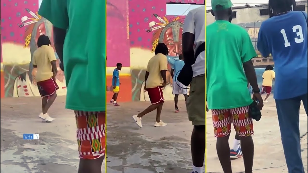 Kendrick Lamar Playing Soccer In Ghana With His Fans And Shooting Music Video 'Goat Really Outside'