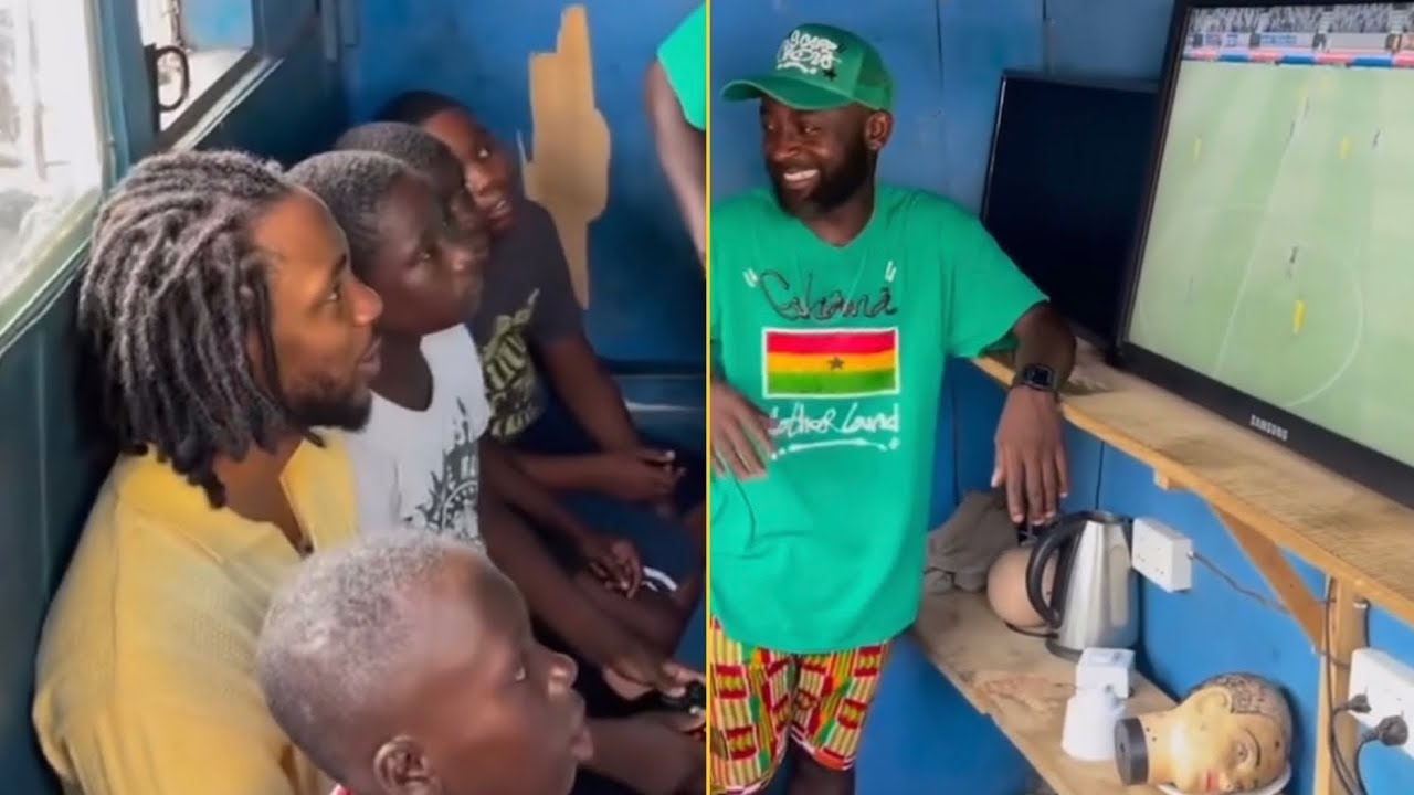 Kendrick Lamar Playing Fifa With Kids In Ghana And Shooting New Documentary For His New Album